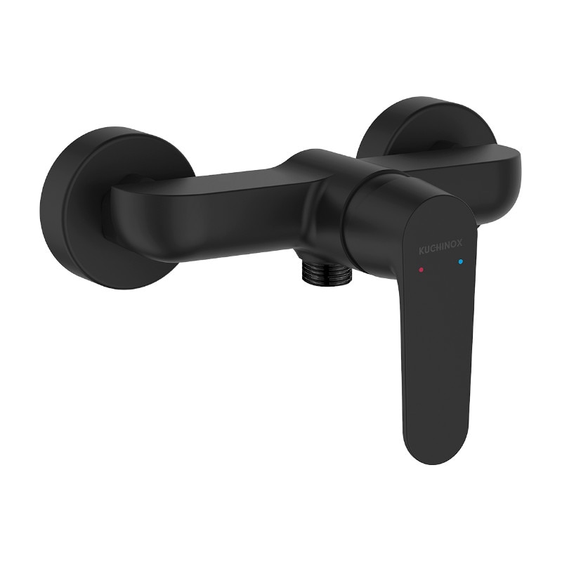 Baterie baie dus, negru, fara set de dus, Kuchinox