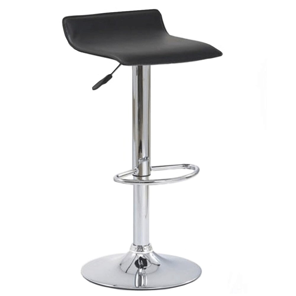 Scaun de bar Ax Z1, piele ecologica neagra