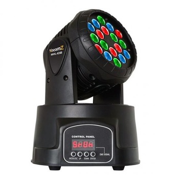 Moving Head Wash Led 18ledx3w, Beamz, Mhl108, RGB Moving Head Wash Led 18ledx3w, Beamz, Mhl108, RGB