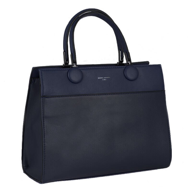 Geanta dama, David Jones, mini tote, albastru inchis, din pvc, forma dreptunghiulara, 99571202