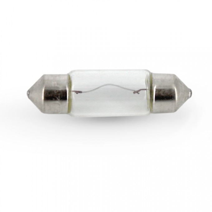 Set 10 Becuri auto SV8.5 11x35mm, 12V, 10W, alb