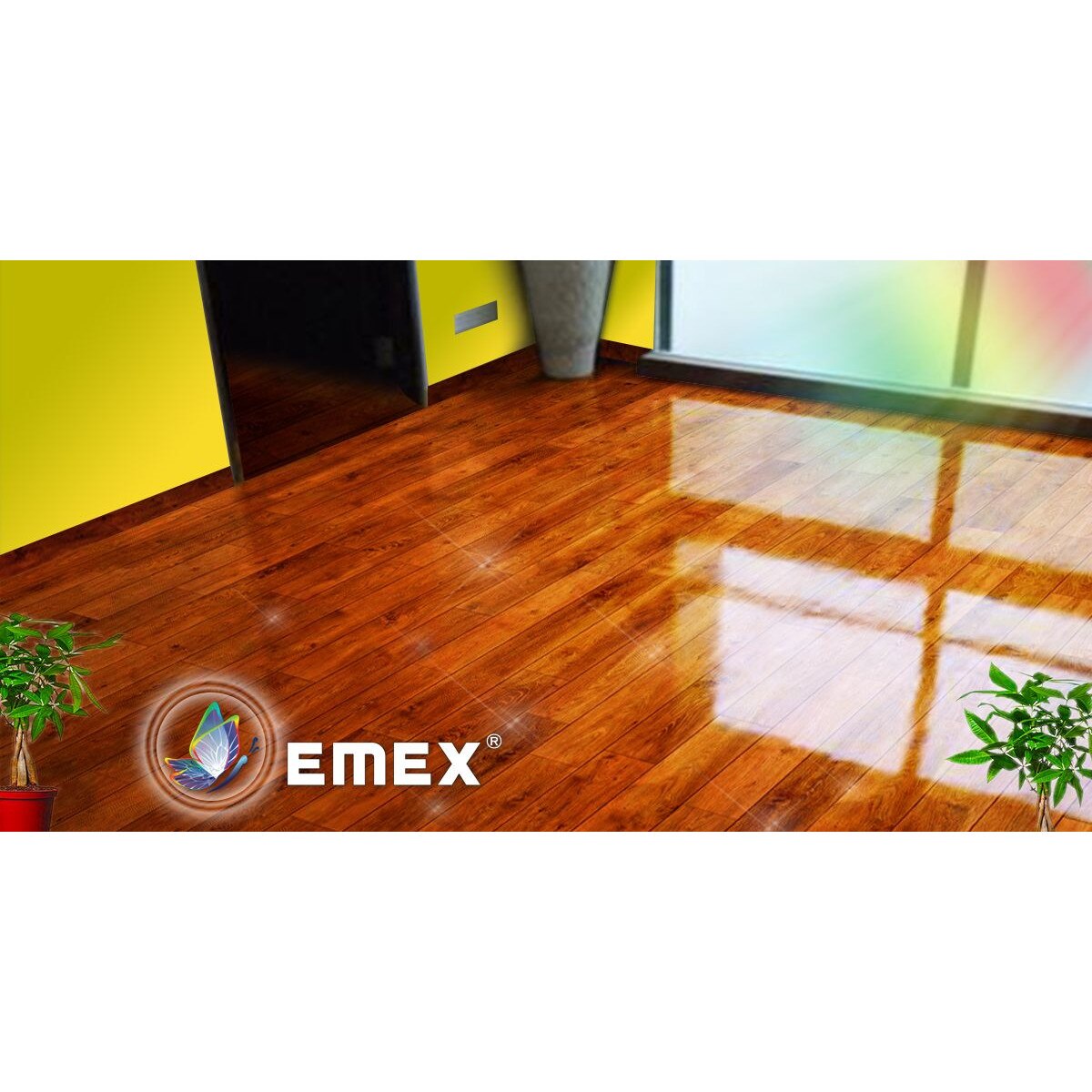 "EMEX" полиуретанов лак за мебели, дъб, 16 кг кутия, включен втвърдител ...