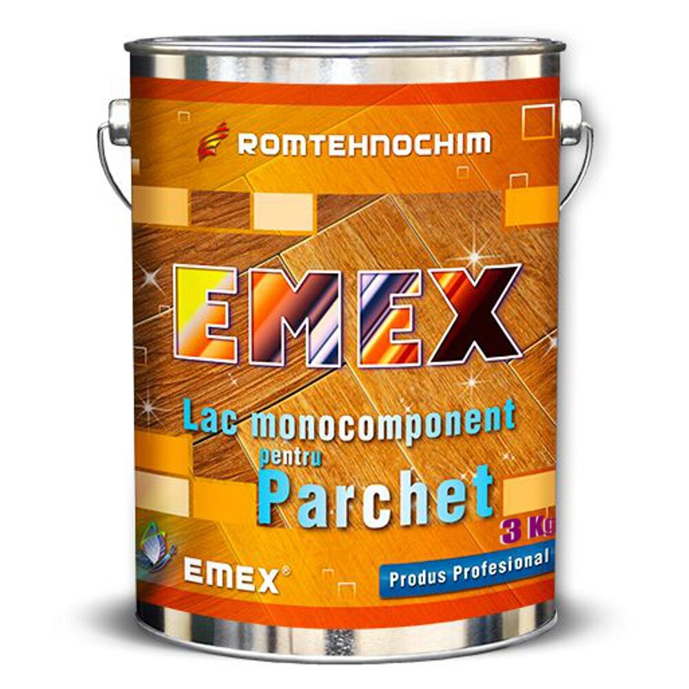 Lac pentru Parchet si Mobila “EMEX”, Transparent, Bidon 3 KG