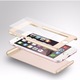 Husa GloMax FullBody Gold pentru Apple iPhone 8 cu folie de sticla inclusa