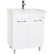 Baza mobilier baie si lavoar (chiuveta) Badenmob 054, front MDF vopsit, laterale PAL, 60 cm, alb ultralucios