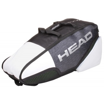 Geanta rachete Head-alb/negru - Djokovic -6 rachete Geanta rachete Head-alb/negru - Djokovic -6 rachete