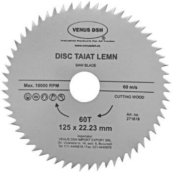 Disc taiat lemn 230 X 22.23mm - 80t Disc taiat lemn 230 X 22.23mm - 80t