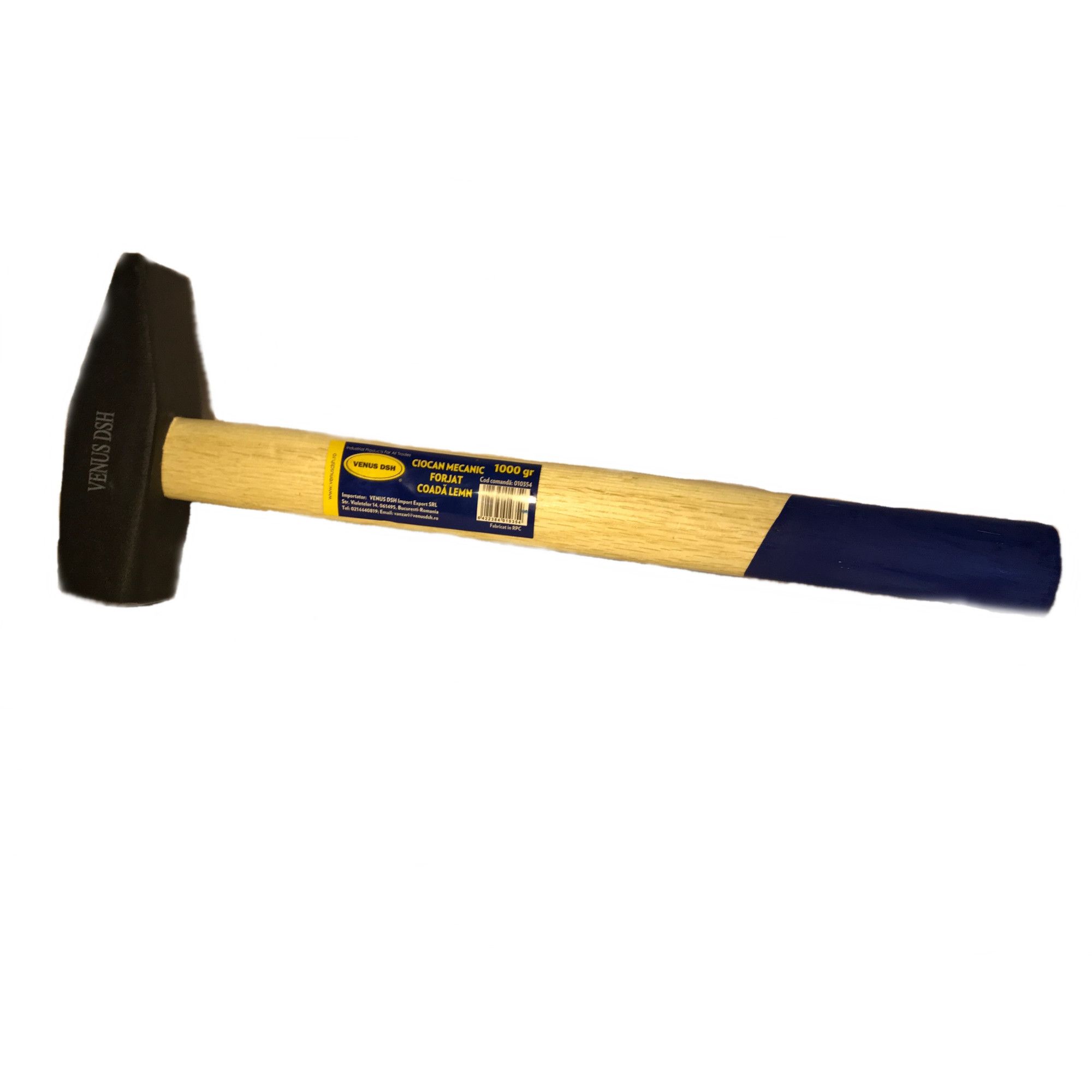 Ciocan mecanic forjat, coada lemn 1000gr