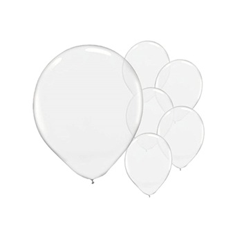 Set 50 baloane latex transparent / clear 30 cm Set 50 baloane latex transparent / clear 30 cm