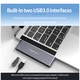 Hub USB 3.0 MacHub Laptopia® Type-C Thunderbolt TF/SD/Micro Card Reader HDMI 4K pentru MacBook Pro, MacBook Air