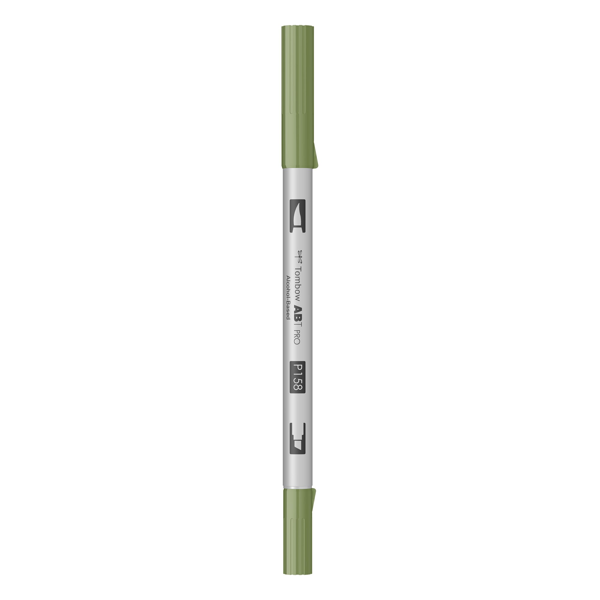 Marker Tombow ABT Pro Dual Brush Pen P158 - dark olive