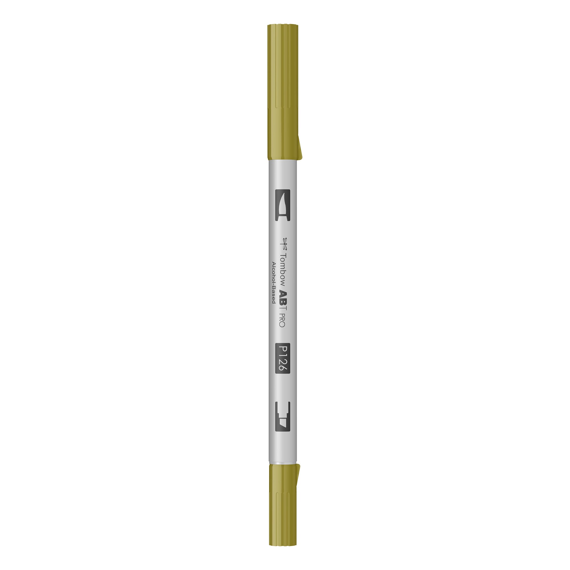 Marker Tombow ABT Pro Dual Brush Pen P126 - light olive