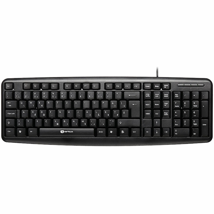 Tastatura Serioux 9400, USB, Negru, layout RO