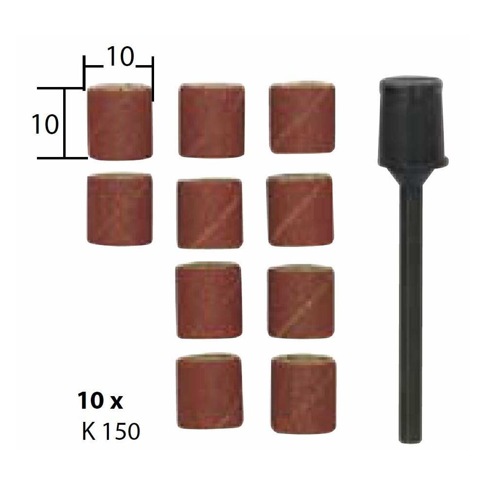 Tamburi pentru slefuire din corindon, Ø10mm, Proxxon 28980