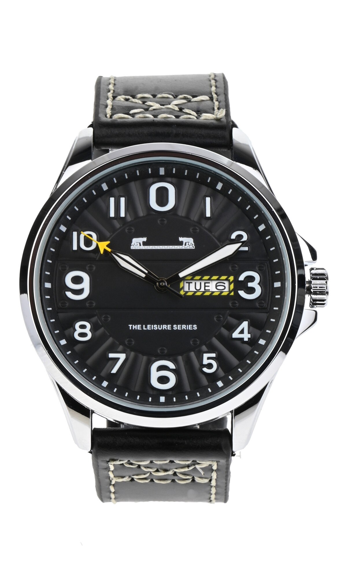 Ceas de mana barbati elegant, business, curea de piele Matteo Ferari - MF8269LTHNSILVER
