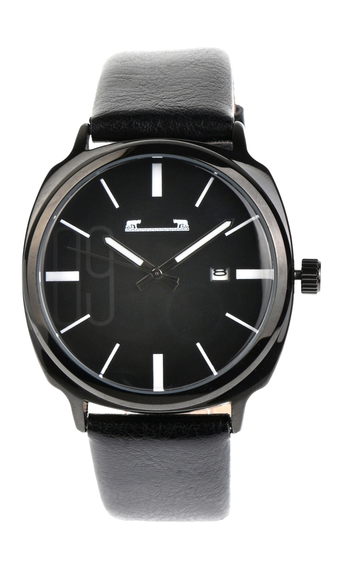 Ceas de mana barbati elegant, business, curea de piele Matteo Ferari - MF8212LTHNEGRU