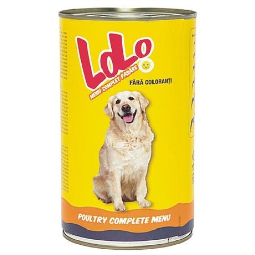 Conserva cu hrana umeda pentru caini, cu pui, LOLO, 6 buc x 1240 g