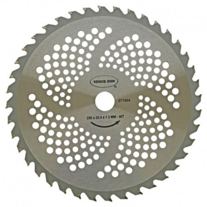 Disc cosire pentru motocoasa TCT 250 X 25.4 X 1.3 MM - 40T