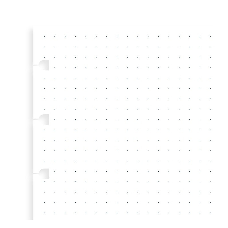Rezerva hartie FILOFAX punctata 60 buc/set pocket, 6 culori/set compatibila Notebook Filofax