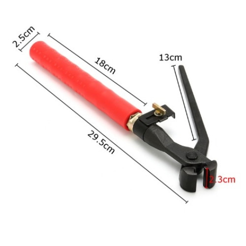 Cleste cu twister, Gri / Portocaliu, 294x25 mm