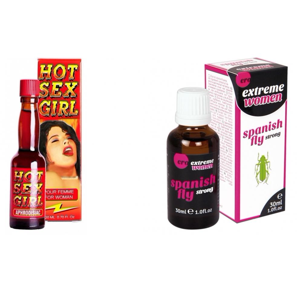 Pachet Afrodisiac Spain Fly Extreme Women 30ml + Afrodisiac Hot Sex Girl  20ml - eMAG.ro