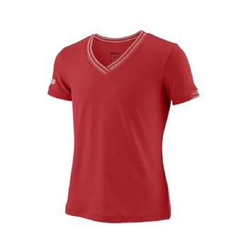 Tricou Wilson Team V-Neck, fete, rosu Tricou Wilson Team V-Neck, fete, rosu
