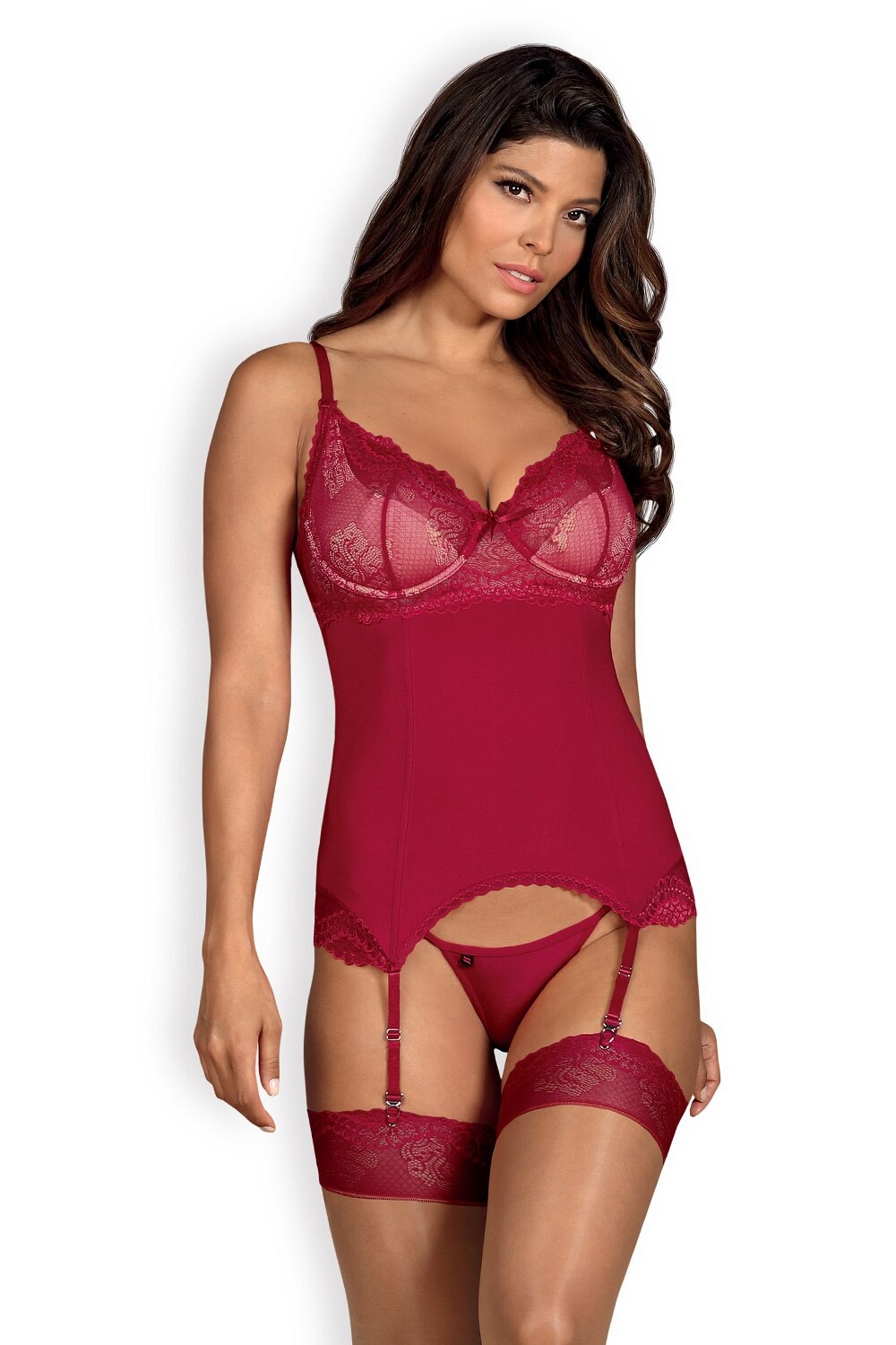 Corset Rosalyne, Obsessive, Rosu, Rosu