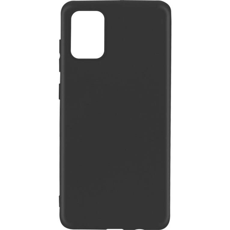 Husa Lemontti Silky pentru Samsung Galaxy A71, Silicon, Negru