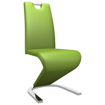 Set de 4 scaune de bucatarie, vidaXL, Verde, 45 x 62 x 102cm