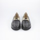 Pantofi dama piele lacuita croco varf rotund talpa demi-wedge negru 38 EU
