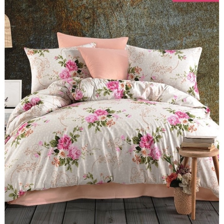 Kétszemélyes ágynemű garnitúra Rosalina Bahar Tekstil, 100% renforcé pamut