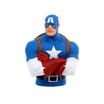 Figurina bust Capitanul America Monogram, 18 cm, Multicolor Figurina bust Capitanul America Monogram, 18 cm, Multicolor