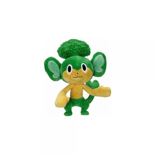 Jucarie de plus Pansage Jakks, 13 cm, Verde/Galben