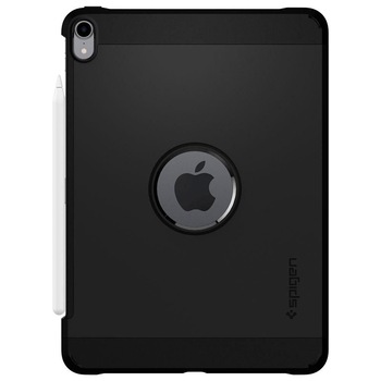Husa iPad Pro 11 2018 Spigen Tough Armor Neagra Husa iPad Pro 11 2018 Spigen Tough Armor Neagra