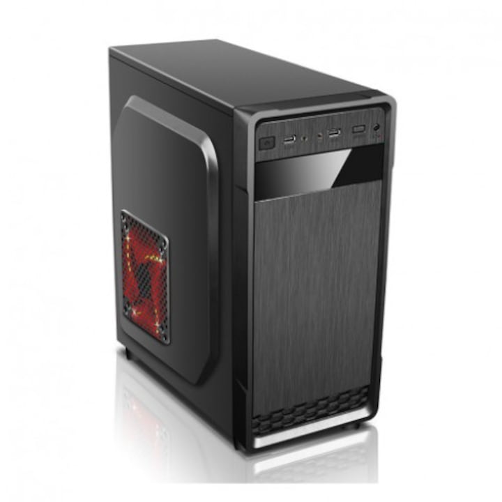 Carcasa Kolink Inspire K5 RGB, Middle Tower, ATX, fara sursa, Black