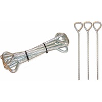 Set 8 cuie din otel galvanizat pentru cort, 35 cm