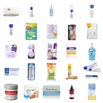 Pachet nou nascut Essential, BabyBag, 26 produse, Fete/Baieti Pachet nou nascut Essential, BabyBag, 26 produse, Fete/Baieti