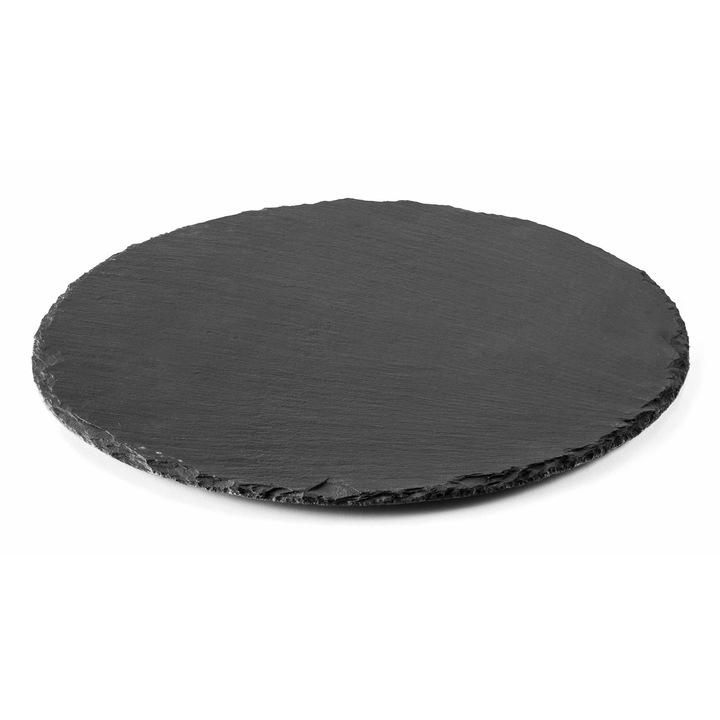 Platou din ardezie rotund, diametru 330 mm, Saporoso