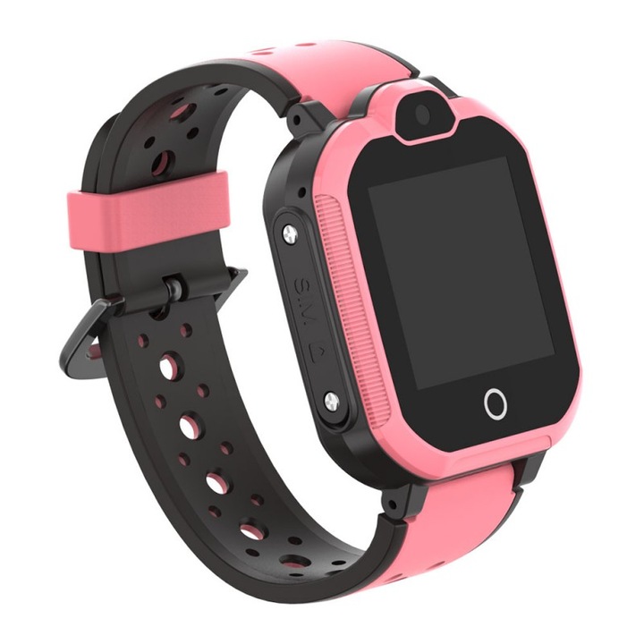 Детски Смарт часовник NUBI TL05, 4G, Сим карта и камера, GPS+LBS Tracking, Wi-Fi, Водоустойчив, Розов