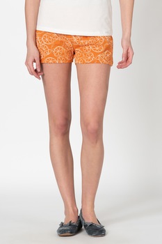 Skiny, Pijama cu model portocala Earth Sleep, Alb/Portocaliu Skiny, Pijama cu model portocala Earth Sleep, Alb/Portocaliu