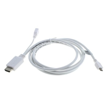 Cablu MHL Celltek HDMI la Micro-USB, activ, 1.5m, alb Cablu MHL Celltek HDMI la Micro-USB, activ, 1.5m, alb