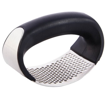 Presa pentru usturoi manuala, din inox, curbata, usor de curatat Presa pentru usturoi manuala, din inox, curbata, usor de curatat