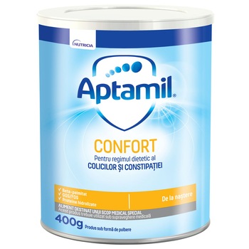 Lapte praf pentru colici Aptamil Confort 400g Lapte praf pentru colici Aptamil Confort 400g