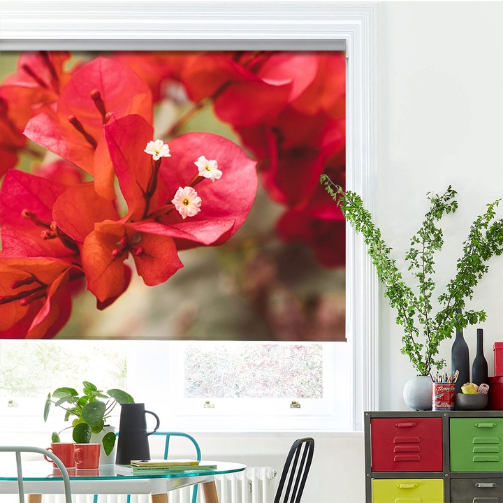 Rolete Art Shade tip Jaluzele cu Rulou si sistem inclus, Flori rare, Decoratiuni, Latime 45 cm x Inaltime 130 cm