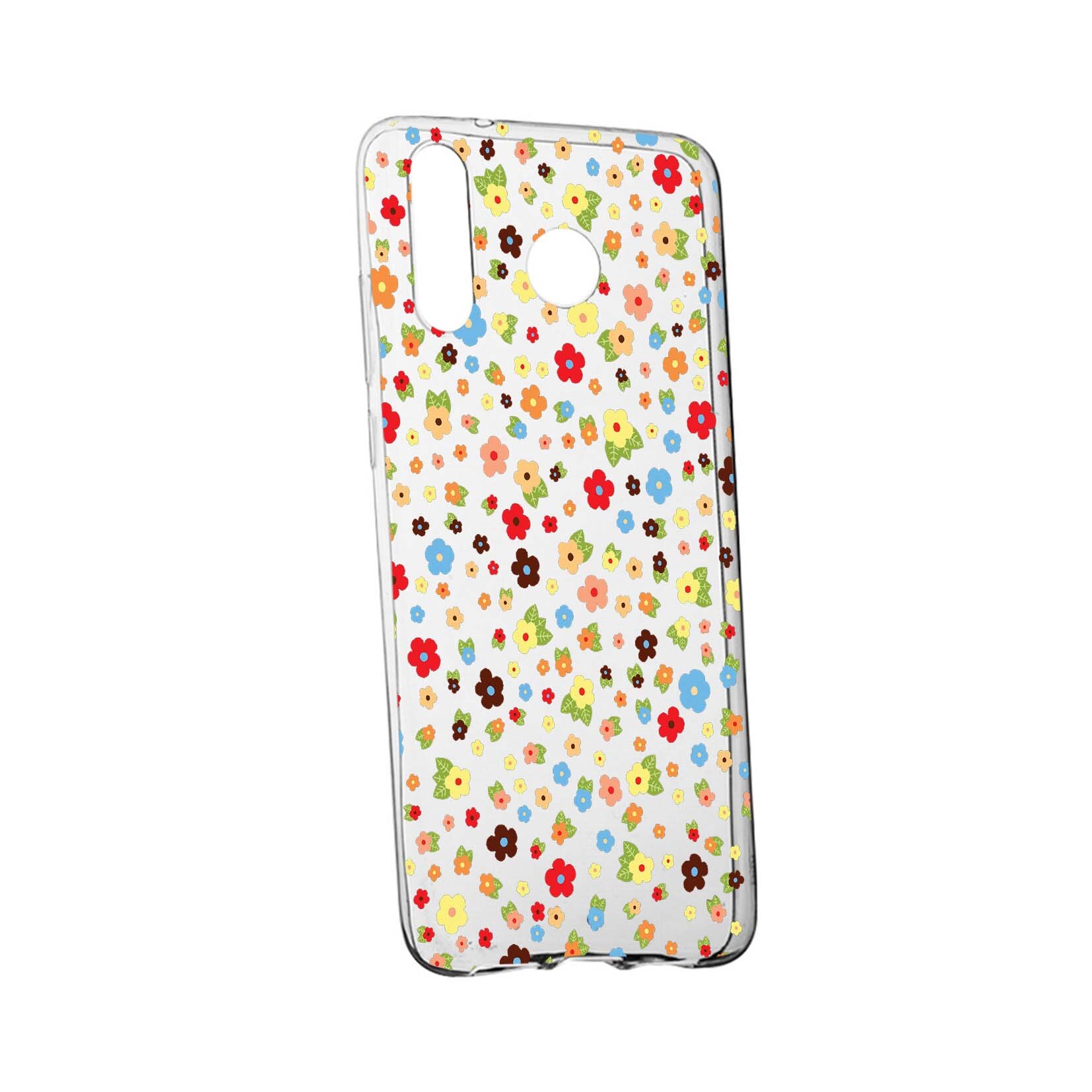 Husa de protectie, Happy Flowers, pentru Samsung Galaxy A30, rezistenta la uzura, anti-alunecare, din silicon Premium, 501