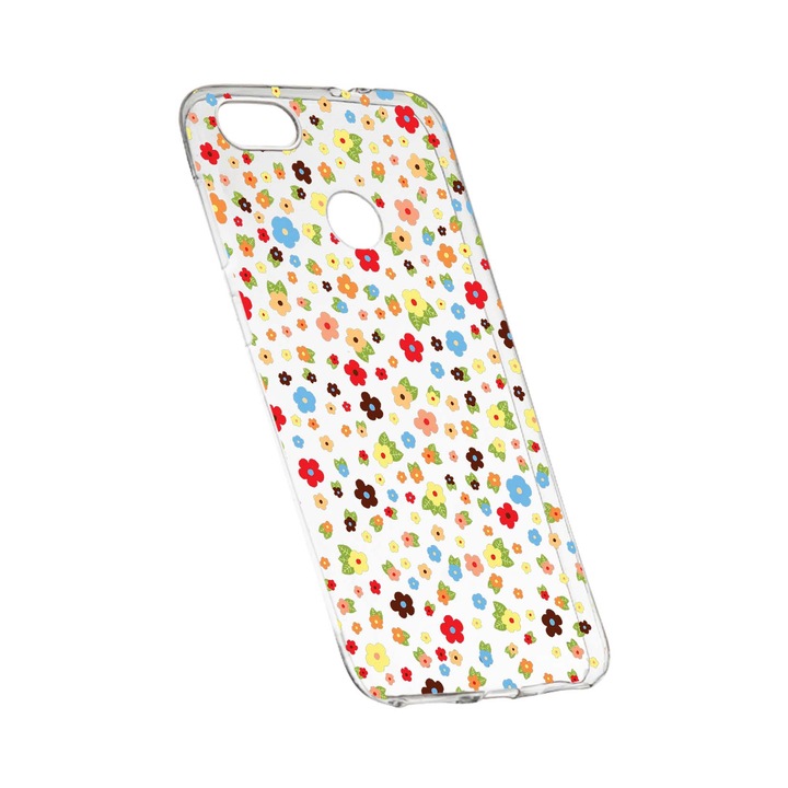 Силиконов калъф Unique за Happy Flowers, HTC Desire 12 Plus, 501