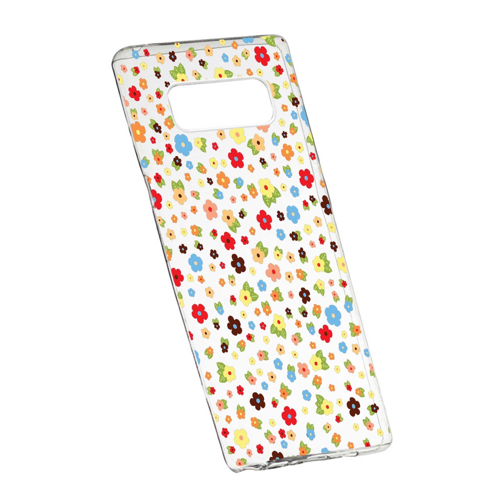 Husa de protectie, Happy Flowers, pentru Samsung Galaxy Note 9, rezistenta la uzura, anti-alunecare, din silicon Premium, 501