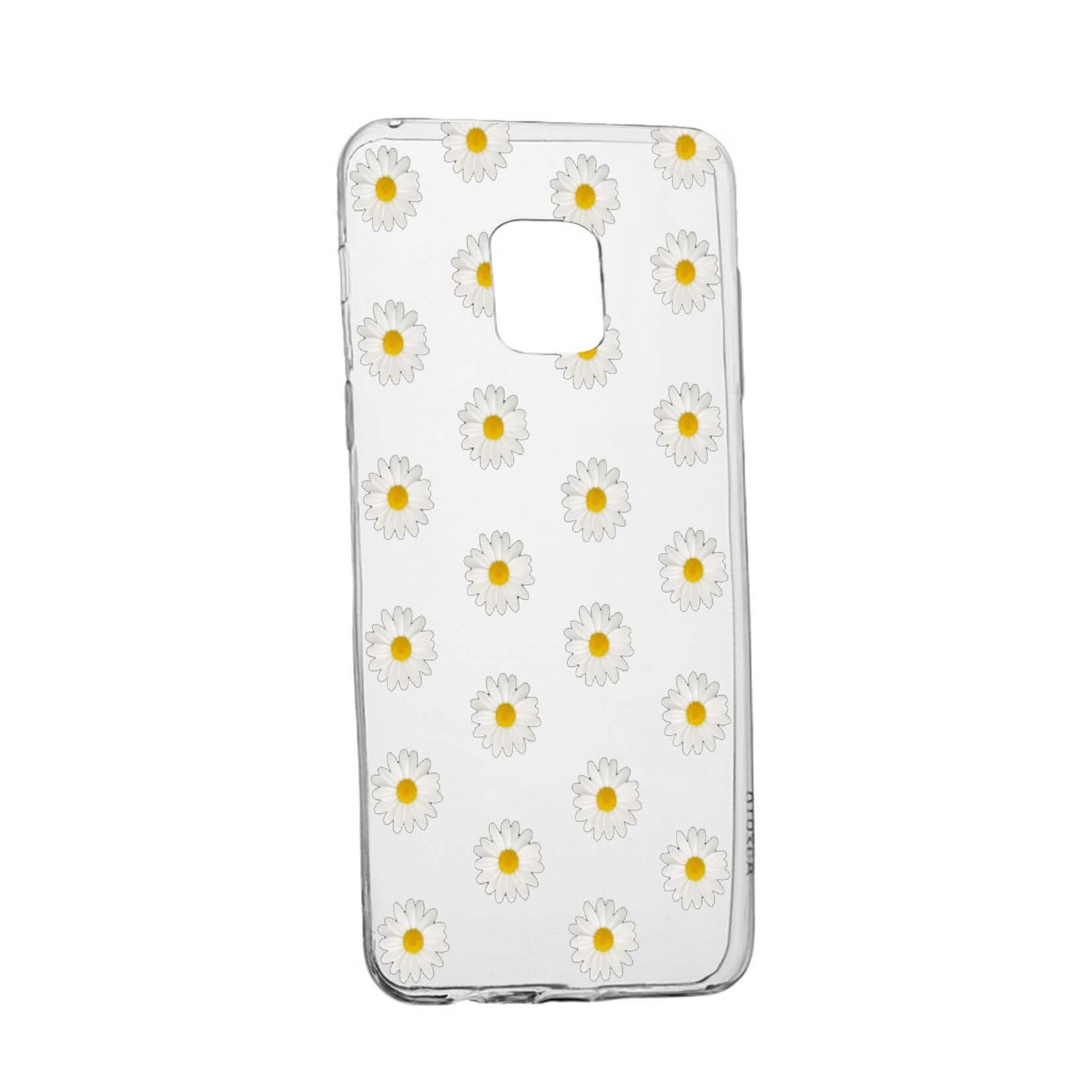 Husa de protectie, Happy Flowers, pentru Sony Xperia 10/ XA3, rezistenta la uzura, anti-alunecare, din silicon Premium, 513