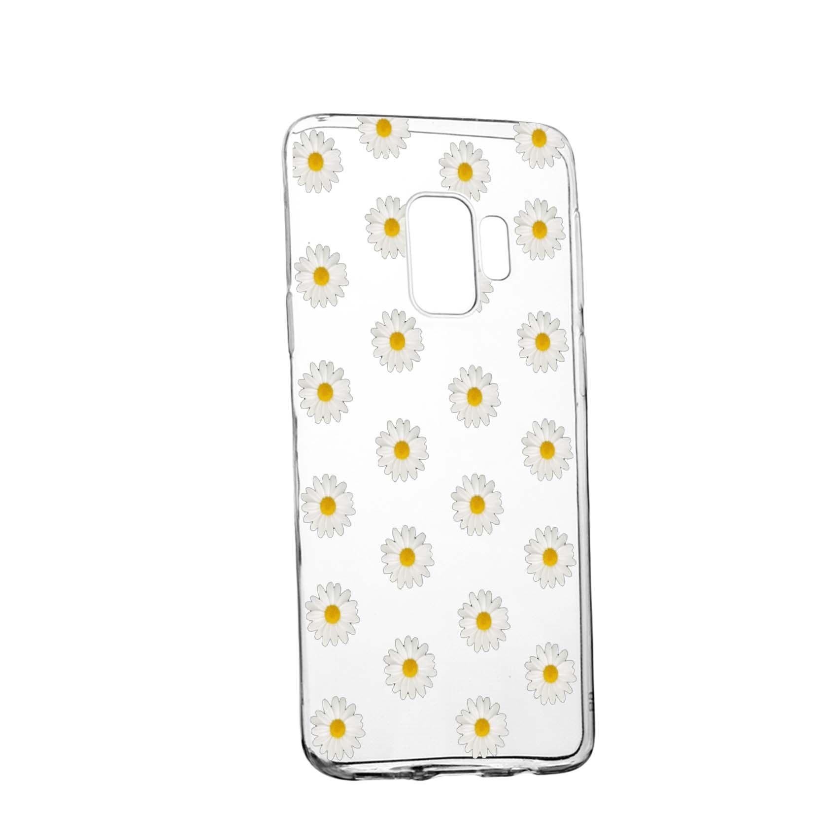Husa de protectie, Happy Flowers, pentru Samsung Galaxy J4 2018, rezistenta la uzura, anti-alunecare, din silicon Premium, 513