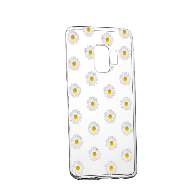 Силиконов калъф Unique за Happy Flowers, Samsung Galaxy S9, 513